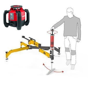 De Granubot met Hilti laser