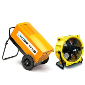 Huren van bouwdrogers, ventilatoren, tapijtventilatoren en kachels, bezorging mogelijk