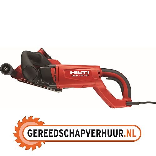 Hilti sleuvenzaag huren Grote Hilti leidingfrees tot 60mm diep en 60mm breed te huur bij Gereedschapverhuur.nl