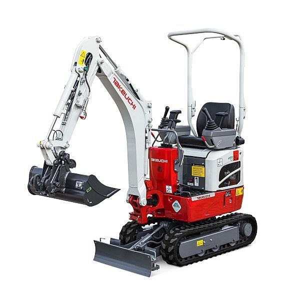Takeuchi minigraver huren Utrecht 1100 kg minigraver met veel opties huren in Utrecht
